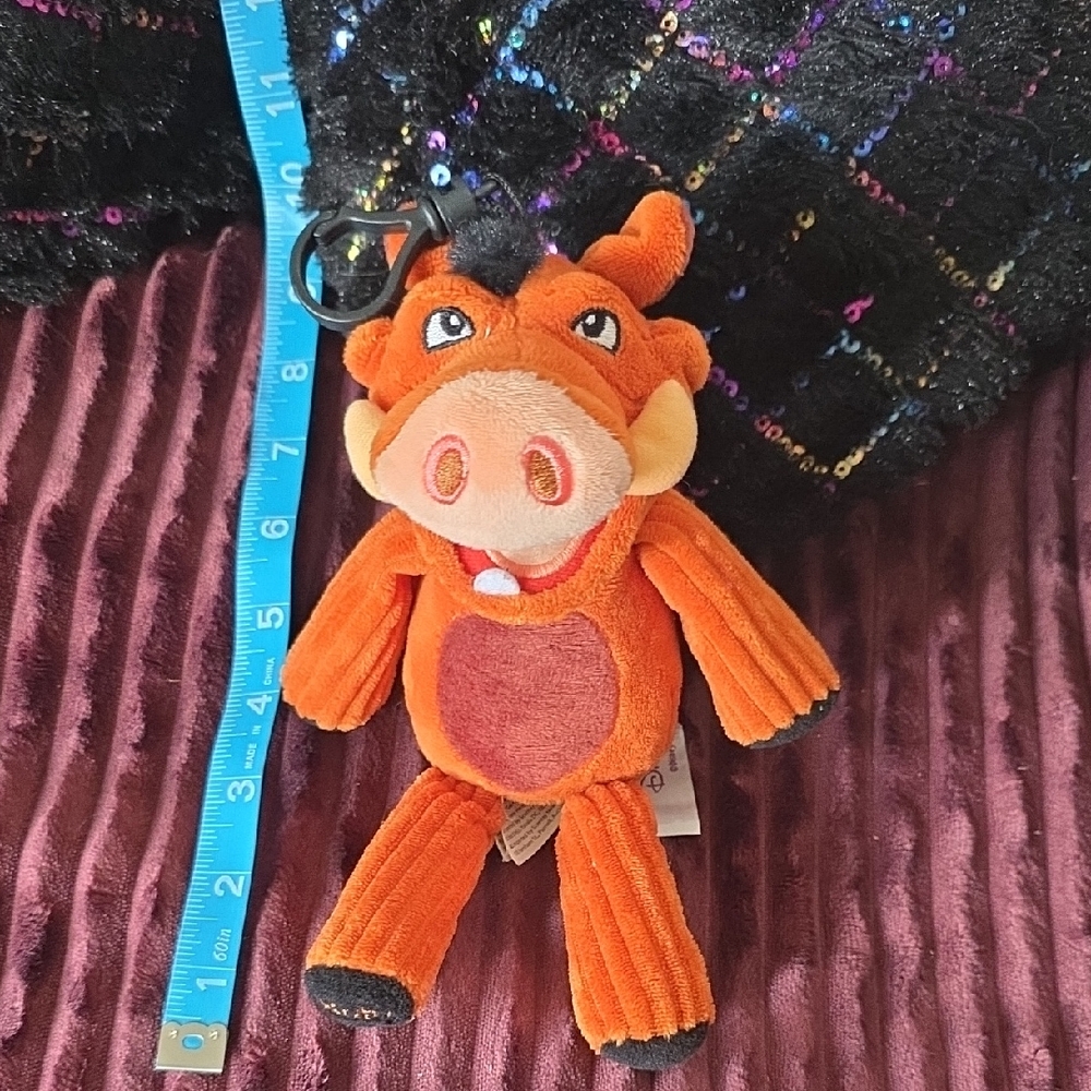 Disney SCENTSY BUDDY Pumbaa Lion King Plush Keychain with Clip